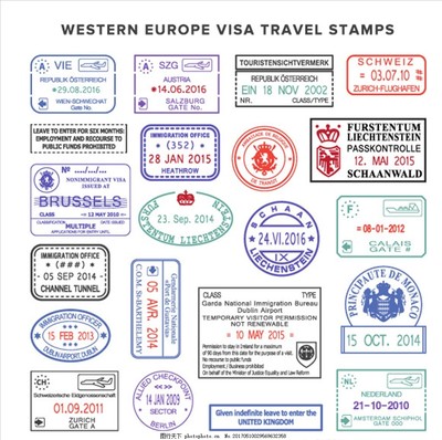 旅游印章图片