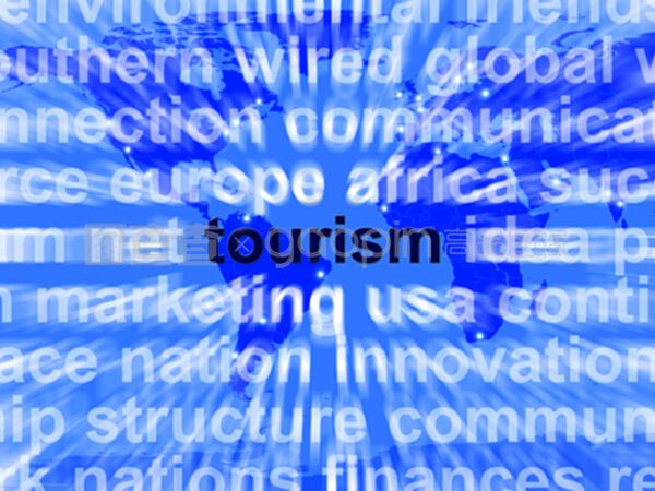 旅游词表示国际旅游和观光业